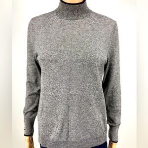 Calvin Klein Rayon Blend Knit Grey Sweater Size S